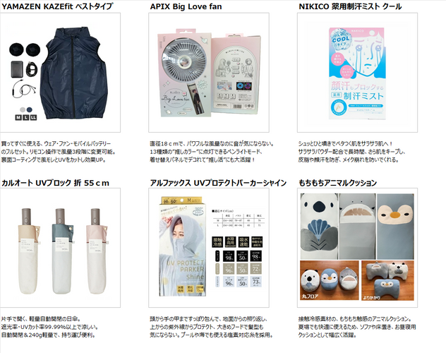 商品の一例