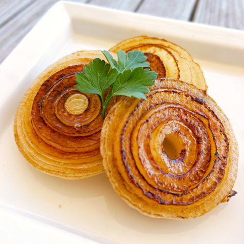 五色浜ゴールドの玉葱ステーキ