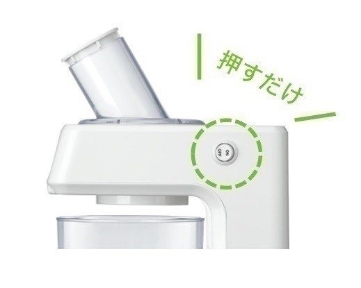 操作性に優れたON／OFFスイッチ