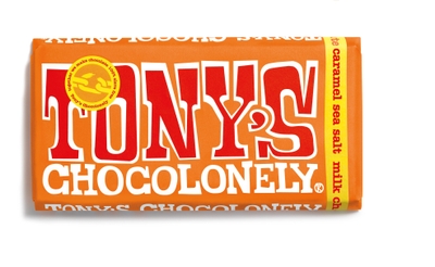 トニーズチョコロンリー ミルクチョコレート キャラメルシーソルト 180g