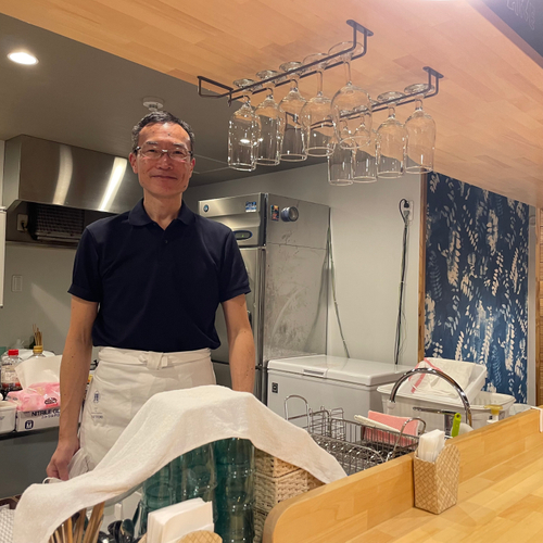 店主の平山氏　