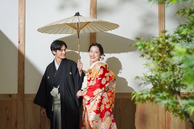 撮影例:屋内庭園スタジオ