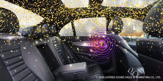 音の広がりのイメージ