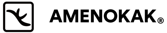 AMENOKAKロゴ 鹿の角と「K」をイメージしたモチーフ