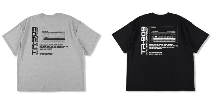 TR-909 T-SHIRT(ISNESS MUSICxROLAND)