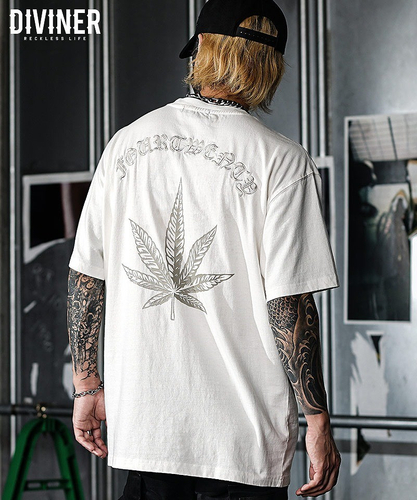 【420 WEED】Weed Illusion TEE(オフホワイト)