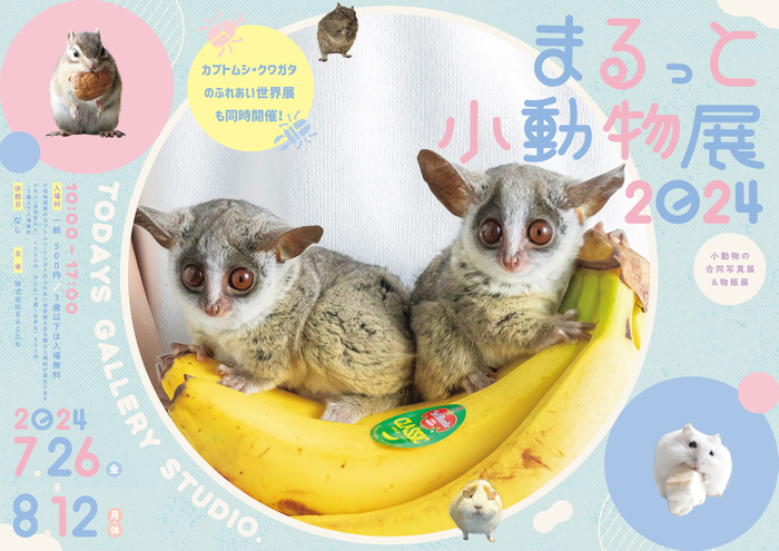 まるっと小動物展 2024　キービジュアル(横)
