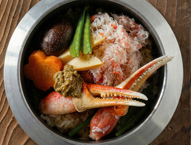 【縁結び赤鳥居の蟹釜】