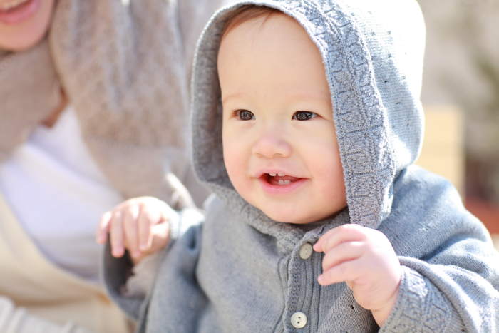 麻の葉柄マント(紺青)