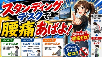 スタンディングデスクで腰痛あばよ！サイトをリニューアル