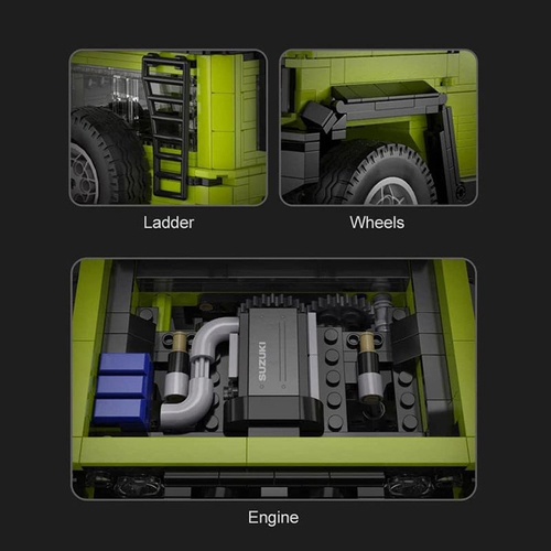 CaDA ブロック 1:12 スケール Suzuki Jimny Sierra