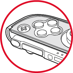 外れにくいフチ構造