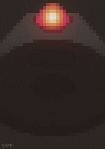 金賞受賞作品：「赤い光」(2)芸術学部デザイン学科3年八十島一菜