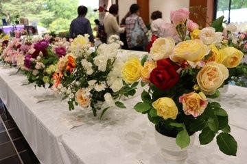 「春のバラ展」の様子(令和5年撮影)