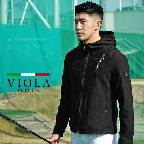 VIOLA RUMORE カモフラフルZIPパーカー