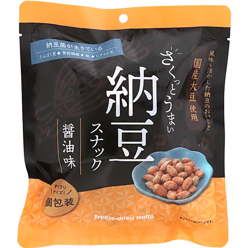 さくっとうまい納豆スナック醤油味