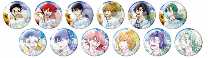 ブラインド缶バッジ　＜総北高校＞