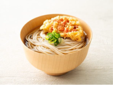 更科蕎麦と海老のかき揚げ