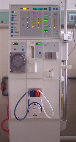 図. 血液透析装置の製品画像