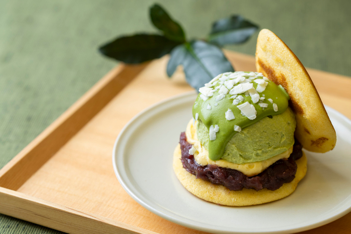 ばたーあんどら焼き【抹茶】 1個550円