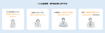 こんな経営者・部門責任者におすすめ