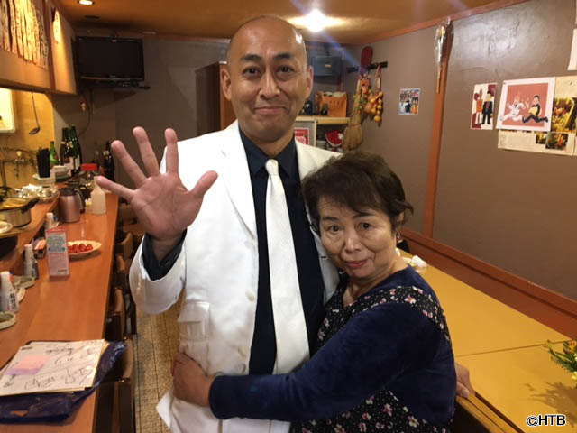 「帰省なう　あれから&hellip;」左から長谷川雅紀、母(C)HTB