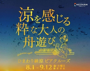 予約殺到につき緊急決定！　水都大阪の夜景と生ビールを楽しむ
「ひまわり納涼ビアクルーズ」を追加運航します！