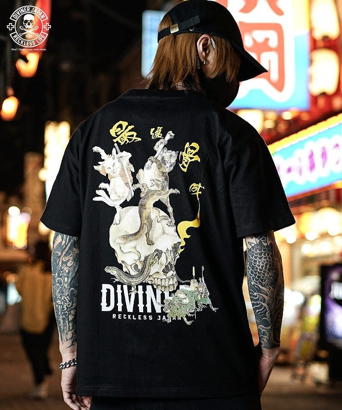 鳥獣戯画 TEE(ブラック)