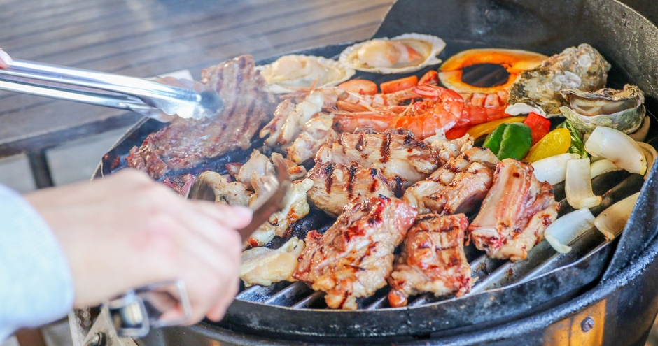 ジューシーなお肉や海鮮が楽しめるBBQのイメージ