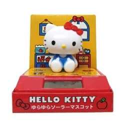 キティの頭がゆらゆら揺れる、いやしのソーラーマスコット。日焼けキティやヒョウ柄キティなど話題のデザインも勢ぞろいです。[予約受付開始]