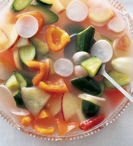 夏野菜の水キムチ