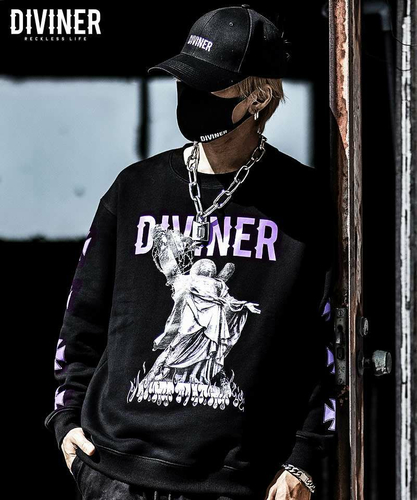 Judgment Sweat Shirt （ブラック&times;パープル