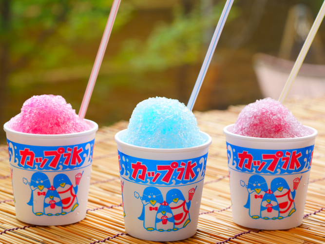 縁日ではお馴染みのかき氷