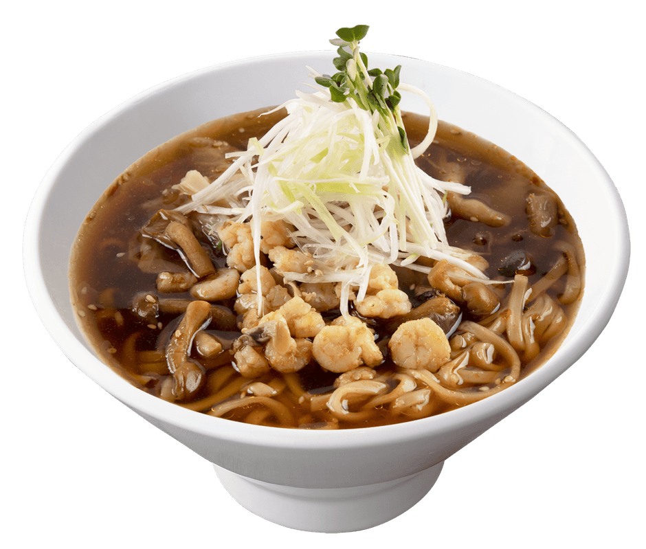 海老ときのこの台湾湯麺