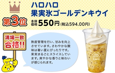 ハロハロ果実氷ゴールデンキウイ商品紹介（画像はイメージです。）