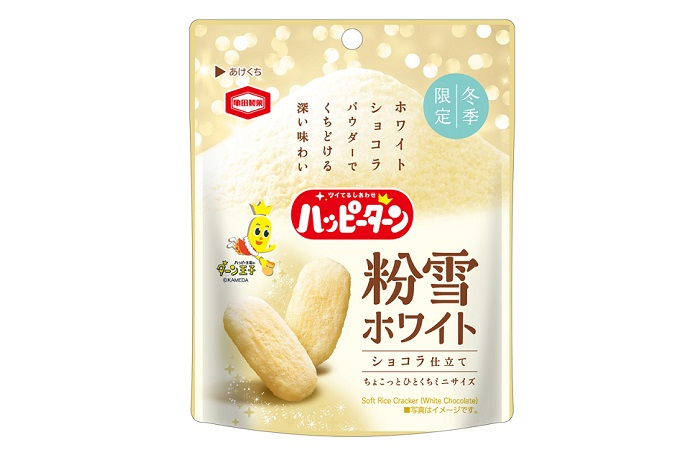 『30g ハッピーターン 粉雪ホワイトショコラ仕立て』