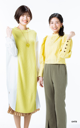 (左)田口彩夏・森唯菜(C)HTB