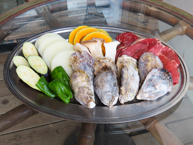 牡蠣&ステーキBBQ  &yen;4,000