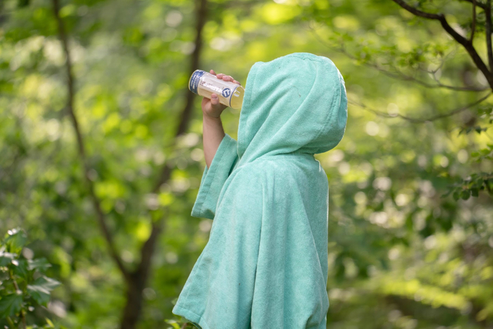 サウナ後に一気にゴクゴク