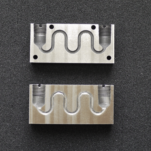 3D造形入子金型(研磨前後比較)