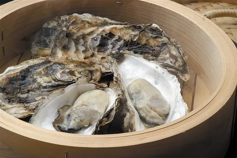 蒸し牡蠣販売コーナー