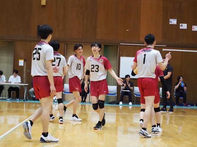 春季リーグ戦でのバレーボール部