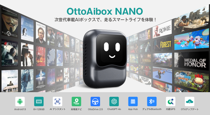 次世代車載AIボックス「OttoAibox NANO」の製品イメージ