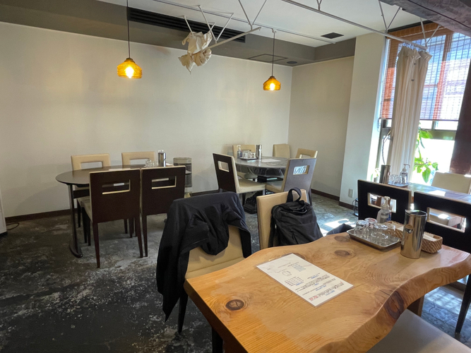 ゆったりとした店内　