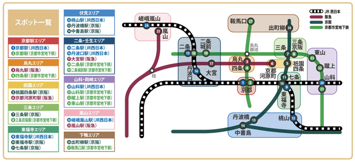 ※エリア達成には、１つのエリアにつき異なる２つの鉄道事業者の駅のスタンプをそれぞれ１つ以上集める必要があります。同じ鉄道事業者の駅のみでの組み合わせは達成となりません。