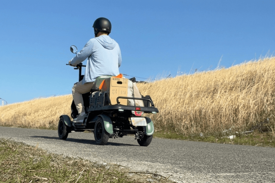 力強く走行出来る500Wモーターを搭載