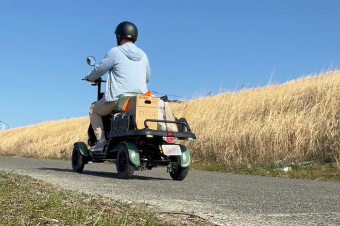 力強く走行出来る500Wモーターを搭載