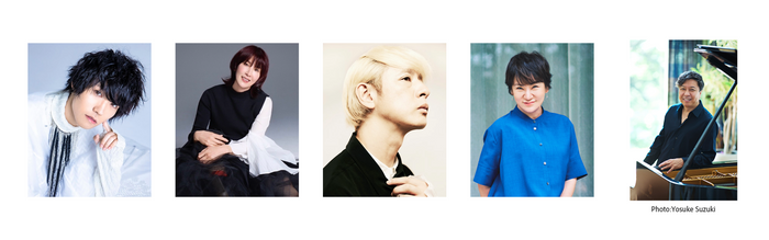 左からけいちゃん・Akko(My Little Lover)・伊澤 一葉・広瀬 香美・小曽根 真(※楽曲提供)