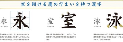 「翔鷹楷書」漢字のデザイン