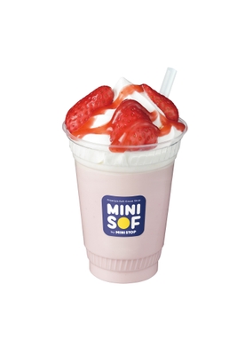 のむソフトクリームパフェ いちご単品画像